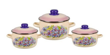 Кастрюля 3л сферич. Фиалка