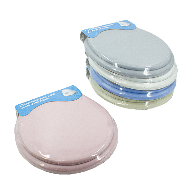 Сиденье для унитаза мягкое (белый)