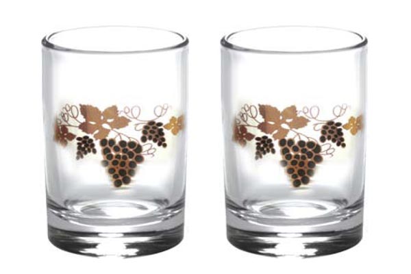 Набор стаканов 6шт. 50 мл "Гладкий" Виноград черный