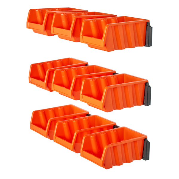 Набор лотков ЮНИТ для метизов с крепежом (3 планки + 9 лотков малые) (то)