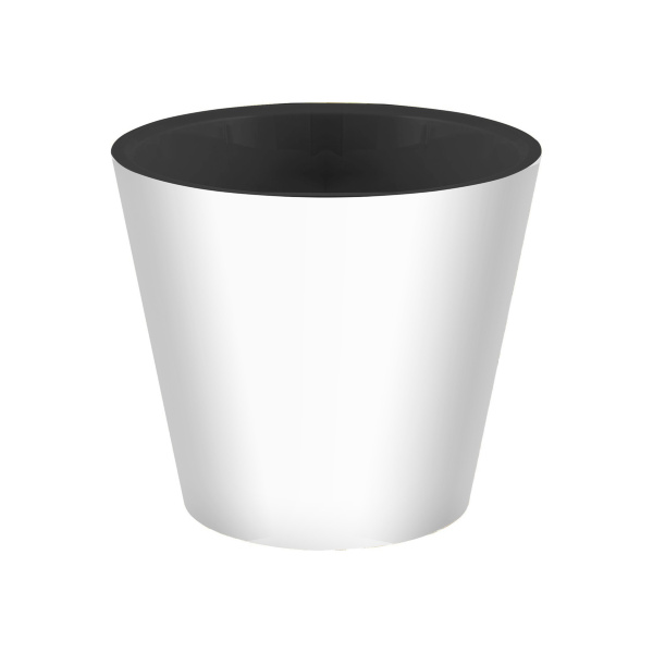 Горшок для цветов "Rosemary" D160мм, 1,6л с дренажной вставкой (белый)