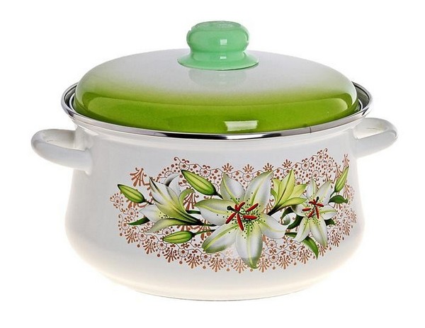 Кастрюля эмал 4,0л  тор  01-В1614/6