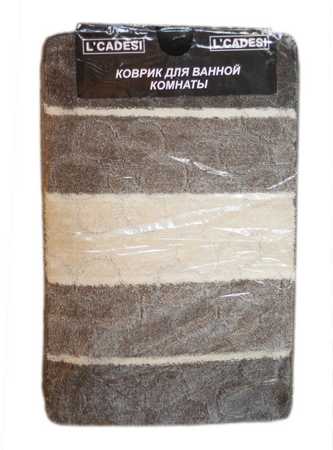 Коврик для ванной из полипропилена 50x80(1) SOFIA, серый