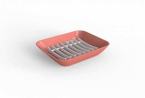 Мыльница "Breeze" (коралл)(то)