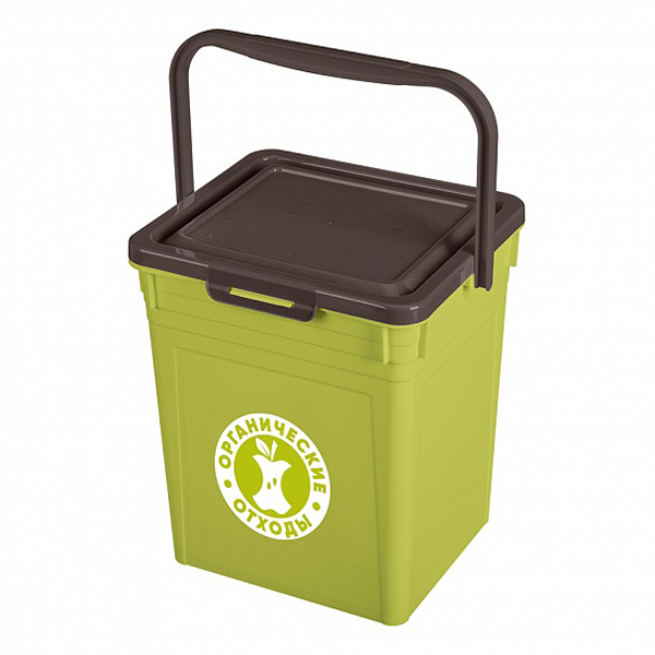Контейнер для мусора 8л (зеленый)(то)