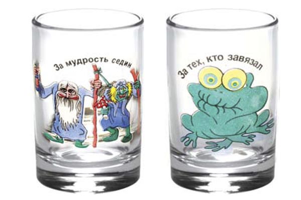 Набор стаканов 6шт. 50 мл "Гладкий" Приколы