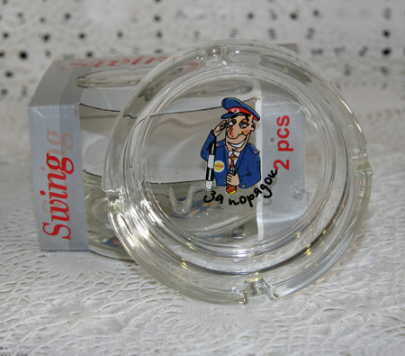 Набор пепельниц 2шт. "Круглая" Спорт