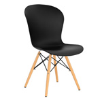 Стул LOFT с ножками металл+дерево OLA DOM (антрацит)