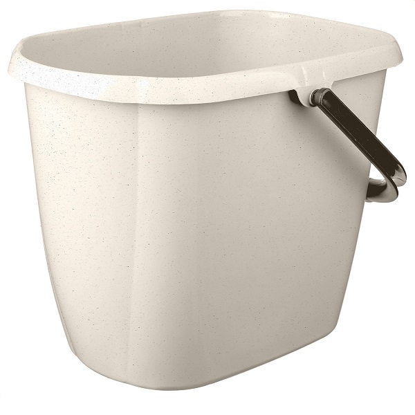 Ведро "Malta" прямоугольное 13л (бежевый флэк)