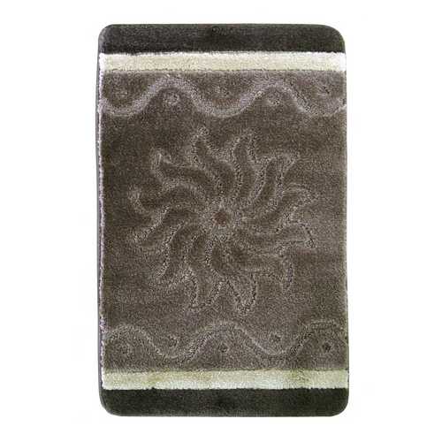 Комплект ковриков из полипропилена, " HIGH MONO", из 2шт. 50х80см, коричневый