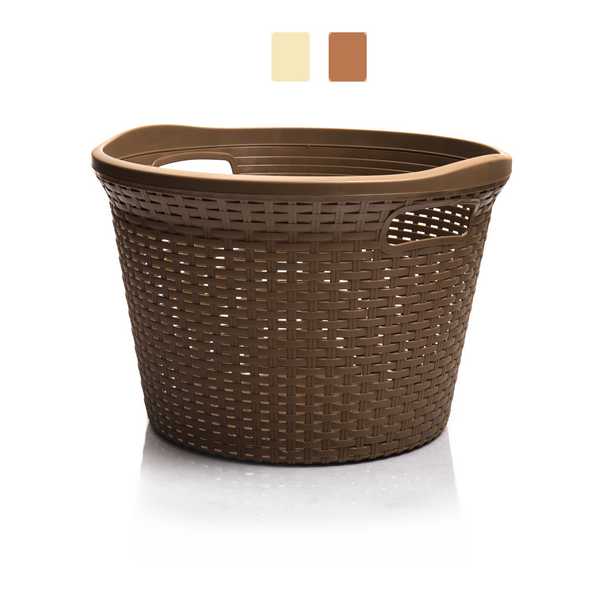 Корзина для белья "АРТЛАЙН" 32л круглая (то)