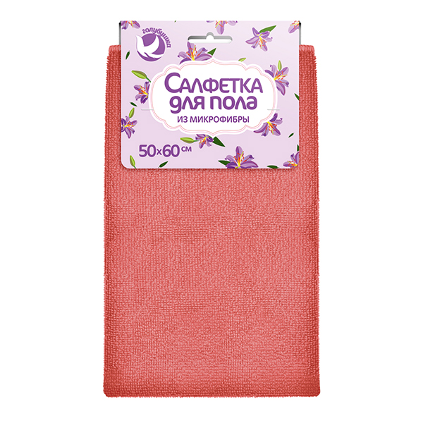 Салфетка из микрофибры Голубушка для пола 50х60см 1шт