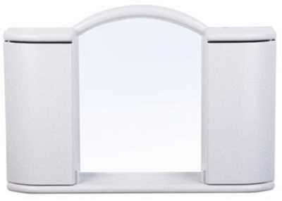 Шкафчик зеркальный Арго (белый мрамор) (то)