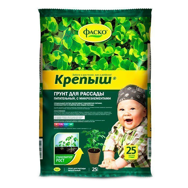 Грунт Рассадный питательный Крепыш 25л 