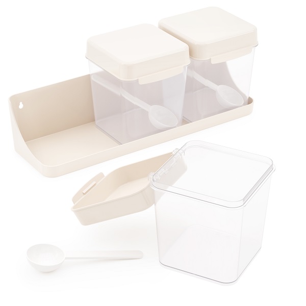 Набор емкостей для сыпучих продуктов 1,2л (на подставке) (то)