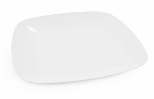 Тарелка "Квадро" плоская (белый) (то)