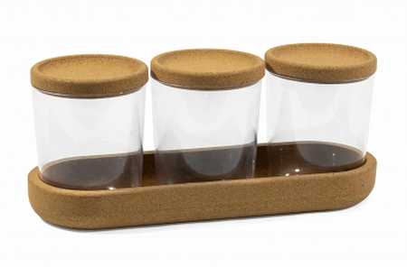 Набор аксессуаров для ванной комнаты Korely (прозрачный) (то)