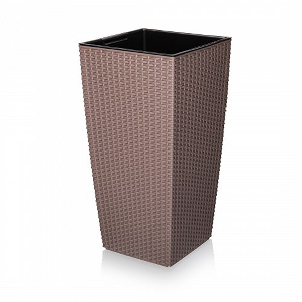Кашпо "Camellia" 17л/42л ротанг 295х295мм (то)
