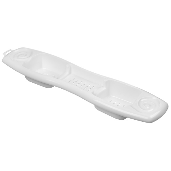 Полка на ванну "Rambai", 740х175х70мм (белый)