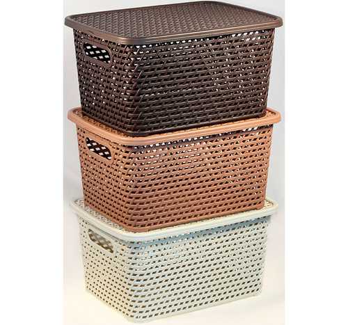 Ящик РОТАНГ с крышкой 370*280*190мм