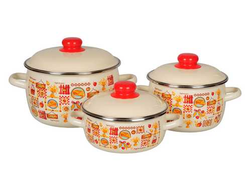 Набор из 3 пред.№07 "Садовая песня" сферич. 1,5л, 2л, 4л.