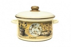 Кастрюля эмал  4,0л 21-Б1614/6-Кантри-Д