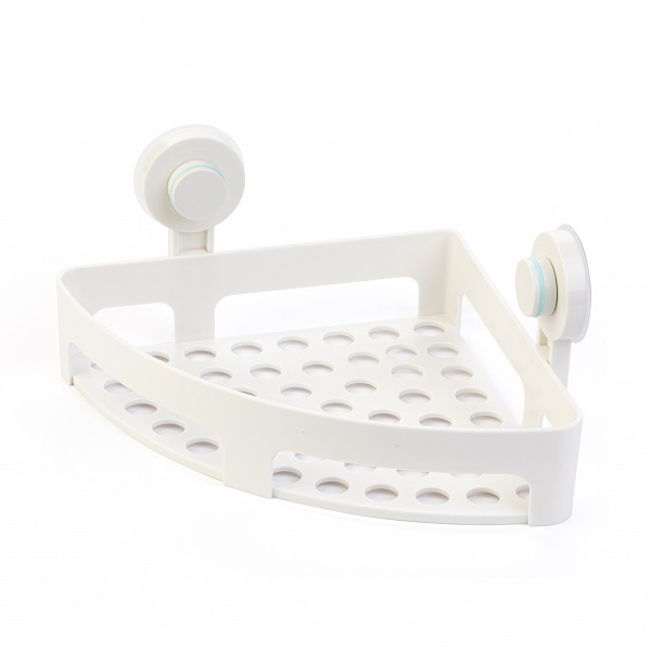 Полка угловая на вакуумных присосках 325х255х60мм  (то)