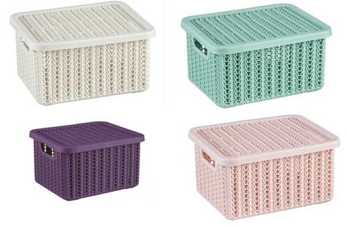 Коробка ВЯЗАНИЕ 1,5л с крышкой (то)