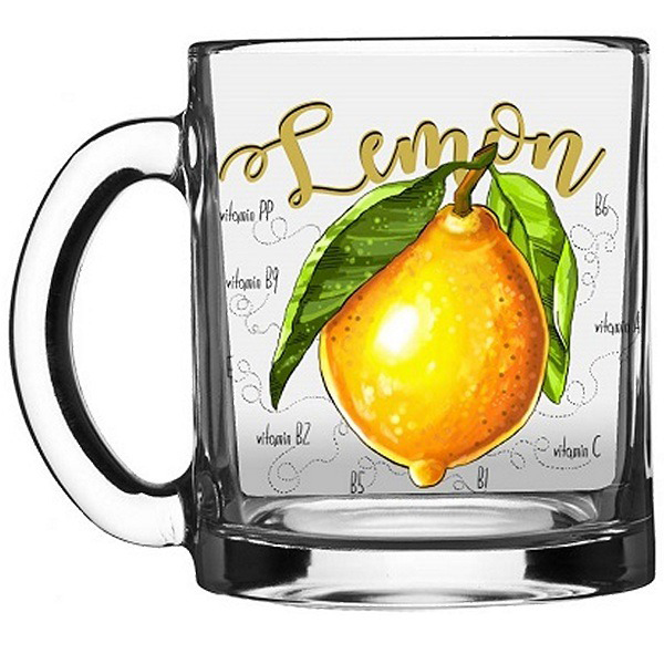 Кружка "Чайная" 320 мл "Полезный лимон"