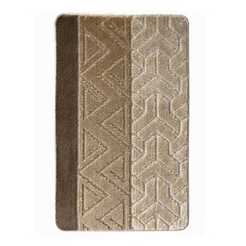 Комплект из 2 ковриков L'CADESI Marathon, 50х80 (U 50х40), Треугольник, коричневый