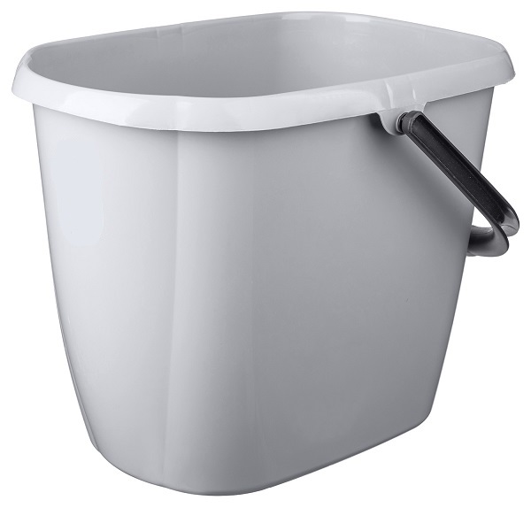 Ведро "Etna" прямоугольное 12л (серый)