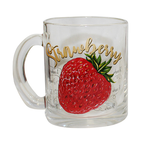 Кружка "Чайная" 320 мл "Полезная клубника"