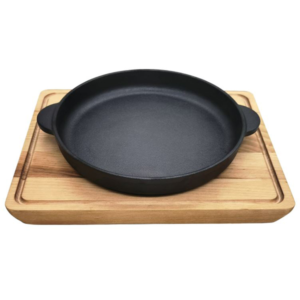 Сковорода порц чугун 18см с 2руч на подставке MY REAL IRON COOK