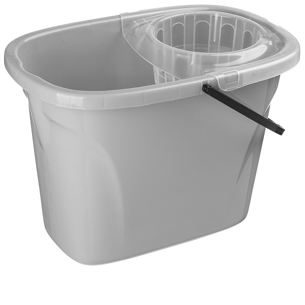 Ведро "Etna" прямоугольное 8л с отжимом МОП (серый)