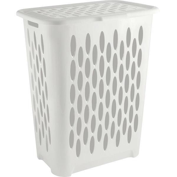 Корзина для белья 37л Light (422х290х515мм) белое облако