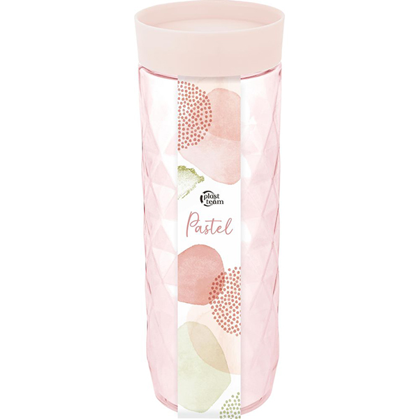 Банка для сыпучих продуктов Pastel 1,5л персиковая карамель (то)