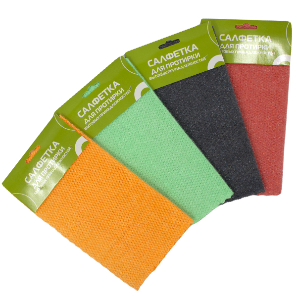 Салфетка для протирки бытовых принадлежностей 25*25см 