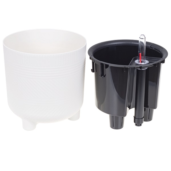 Кашпо ШЕНК D150мм 1л/2л с вставкой и с автополивом (то)