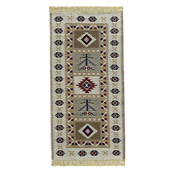 Коврик Kilim GOLD 60x120 коричневый-бежевый, Турция U58231 