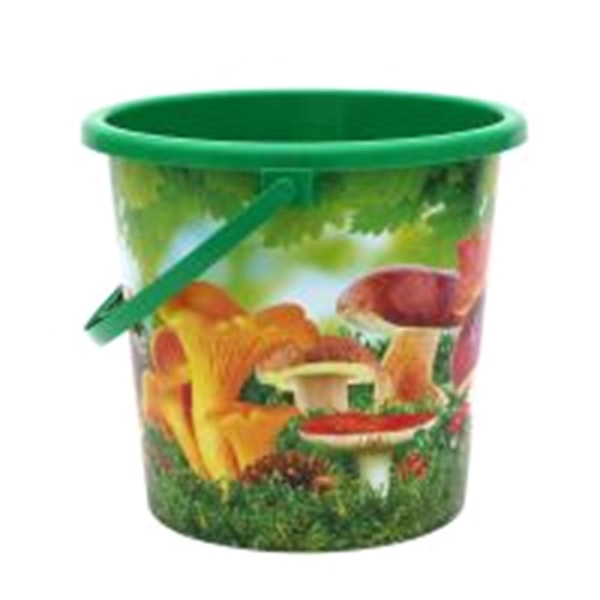 Ведро пластиковое 10л. "Грибы"
