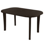 Стол овальный Элластик (шоколадный)