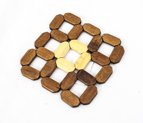 Подставка под горячее бамбуковая квадратная 12см ( 720 ШТ ) 