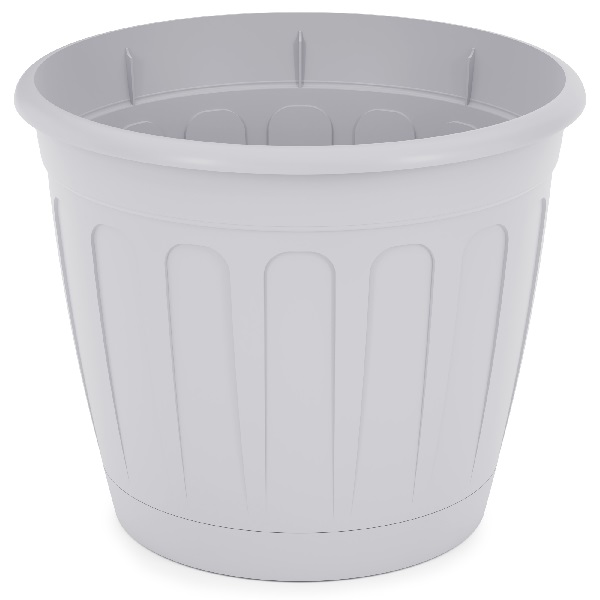 Горшок цв. "Дионис" 3,6л. с поддоном (серый)(то)