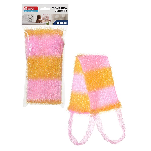 Мочалка д/тела "Мочало банное", ППР, 45х12см