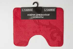 Коврик из полипроп. на латексной основе, "L'CADESI NEW MONO", 42х55см, с вырезом вишн