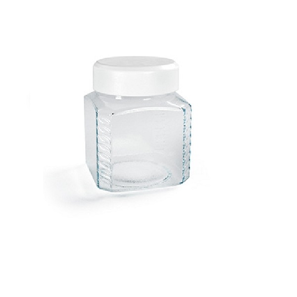 Банка для сып. прод. (стекло) Rondo 0,25 л (снежно-белый)(то)