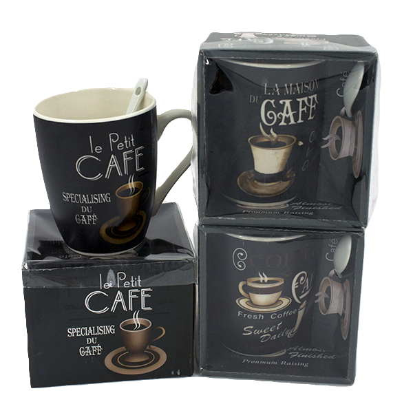 Кружка с ложкой 350мл