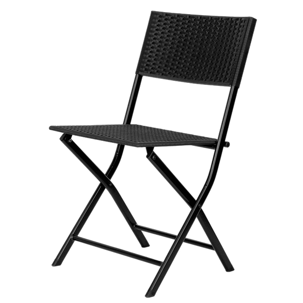 Набор из 2-х складных садовых стульев RATTAN OLA DOM (антрацит)