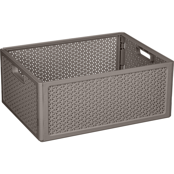 Ящик складной "Wenge" 10л, 320х240х130мм (серый)