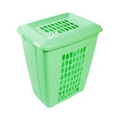 Корзина для белья "Моллета" прям. 60л с крышкой (то)